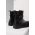 Answear Lab cizme de piele femei, culoarea negru, cu platforma