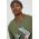 Converse tricou din bumbac culoarea verde, cu imprimeu