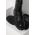 Answear Lab bocanci de piele femei, culoarea negru, cu platforma