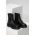Answear Lab bocanci de piele femei, culoarea negru, cu platforma