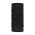 Buff fular impletit Dryflx Solid culoarea negru, modelator