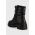 Aldo cizme de piele Alpa femei, culoarea negru, cu platforma, izolat