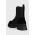 Desigual bocanci femei, culoarea negru, cu platforma