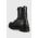 Tommy Jeans bocanci de piele Tommy Jeans Lace Up Wmns Boot femei, culoarea negru, cu toc plat