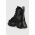 Miss Sixty bocanci de piele femei, culoarea negru, cu toc plat
