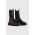 AllSaints ghete chelsea de piele Hallie femei, culoarea negru, cu toc plat