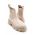 Charles Footwear ghete chelsea de piele femei, culoarea bej, cu platforma
