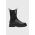 AllSaints ghete chelsea de piele Amber femei, culoarea negru, cu platforma