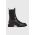 AllSaints ghete chelsea de piele Hallie femei, culoarea negru, cu toc plat