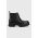 UGG ghete chelsea de piele W Ashton Chelsea femei, culoarea negru, cu platforma 1133894.BLK-BLK