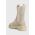 Answear Lab botine din piele intoarsa femei, culoarea bej, cu platforma
