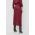 Notes du Nord fusta Evie culoarea bordo, midi, drept