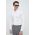Armani Exchange camasa barbati, culoarea alb, cu guler clasic, slim