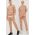 Arkk Copenhagen pantaloni de trening din bumbac unisex, culoarea bej, neted