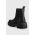 Napapijri ghete chelsea de piele Berry femei, culoarea negru, cu platforma