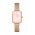 Daniel Wellington ceas Quadro 20x26 femei, culoarea roz