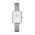 Daniel Wellington ceas Quadro Pressed femei, culoarea argintiu