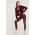 Puma leggins de antrenament Deco Glam femei, culoarea bordo, cu imprimeu