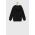 Puma bluza copii culoarea negru, cu glugă, modelator