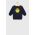 GAP bluza copii culoarea albastru marin,