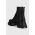 Dkny cizme Sasha femei, culoarea negru, cu toc plat