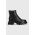 Dkny cizme Sasha femei, culoarea negru, cu toc plat
