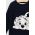 GAP longsleeve copii culoarea albastru marin