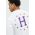 HUF longsleeve din bumbac culoarea alb, cu imprimeu