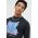 HUF longsleeve din bumbac culoarea negru, cu imprimeu