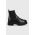Wojas ghete chelsea de piele femei, culoarea negru, cu platforma
