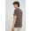 Levi's tricou din bumbac , culoarea maro, modelator
