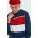 Ellesse pulover de bumbac barbati, culoarea albastru marin