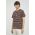 Levi's tricou din bumbac , culoarea maro, modelator