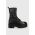 Tommy Jeans bocanci femei, culoarea negru, cu platforma