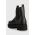 Tommy Jeans ghete chelsea de piele Tommy Jeans Piping Chelsea femei, culoarea negru, cu toc plat