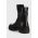 Geox cizme de piele Nevegal B Abx femei, culoarea negru, cu toc plat