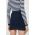 MICHAEL Michael Kors fusta culoarea albastru marin, mini, creion