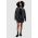 AllSaints fusta de piele culoarea negru, mini, evazati