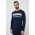 BOSS bluză de pijama culoarea albastru marin, modelator
