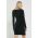 Abercrombie & Fitch rochie culoarea negru, mini, mulata