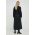 By Malene Birger rochie din bumbac culoarea negru, maxi, evazati