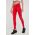 LaBellaMafia leggins de antrenament Hardcore femei, culoarea rosu, cu imprimeu