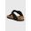 Birkenstock slapi de piele Gizeh Big Buckle femei, culoarea negru, cu toc plat, 1024107