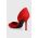Answear Lab pantofi cu toc culoarea rosu