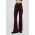 Dkny pantaloni femei, culoarea bordo, neted