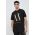 Armani Exchange tricou din bumbac culoarea negru, cu imprimeu