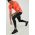 adidas Performance leggins de alergare Saturday culoarea negru, neted