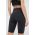 Reebok pantaloni scurți de antrenament Lux culoarea negru, neted, high waist