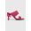 Karl Lagerfeld slapi de piele IKON HEEL femei, culoarea roz, cu toc drept, KL39005