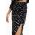 Desigual fusta culoarea negru, midi, drept